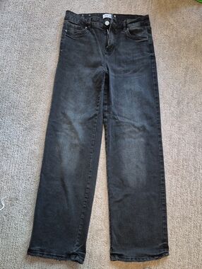 refuge Men's Relaxed Straight Black Jeans